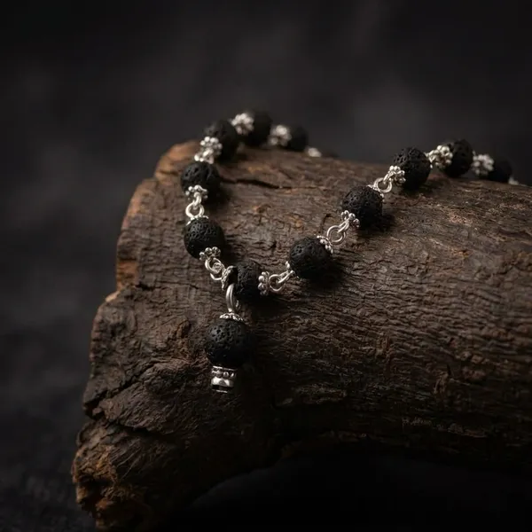 Black_Beaded_Necklace_With_Accents_For_Men_pack_of_1
