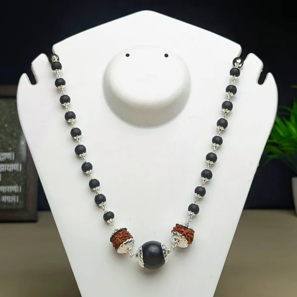 KARUNGALI_RUDHRAKSH_BEAD_CAP_MALA_PACK_OF_1