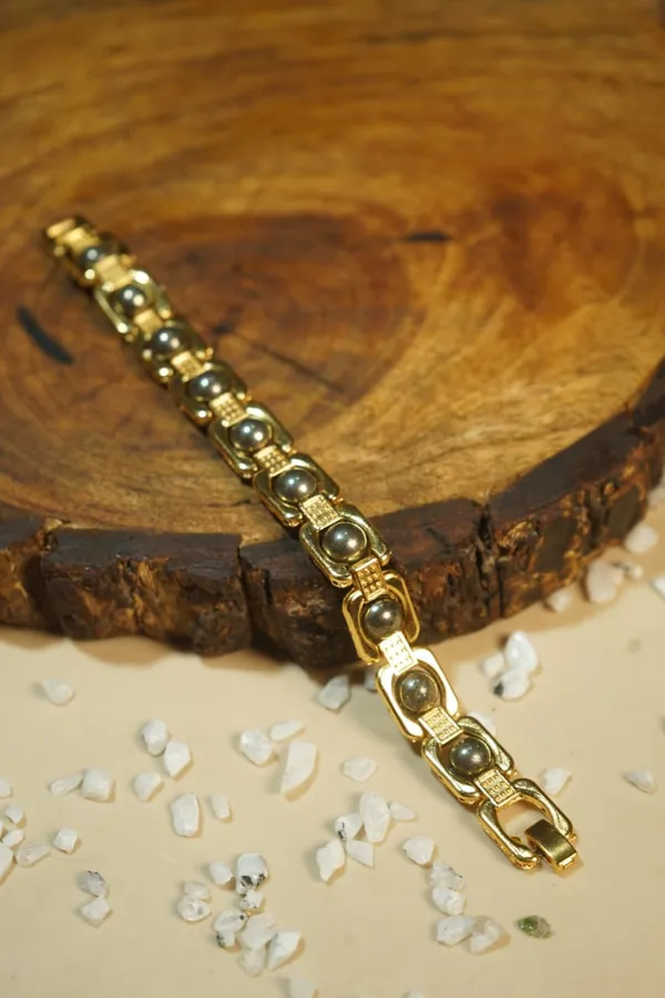 Pyrit_Bracelet_Golden_pack_of_1