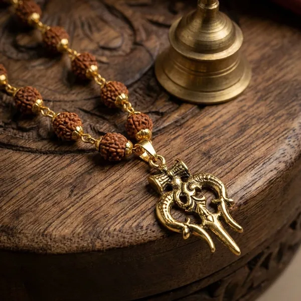 Brown_Rudraksha_Mala_Necklace_With_Caps_And_Tassel