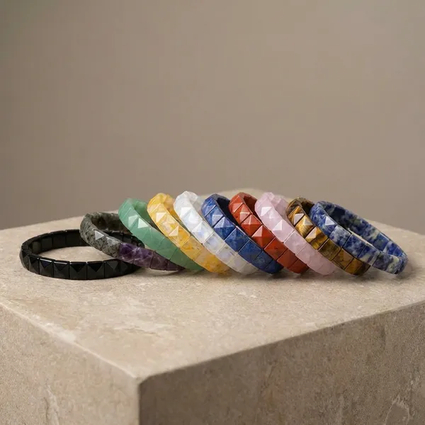 MULTICOLOUR_GEMSTONE_PYRAMID_BRACELET_Set_Of_1