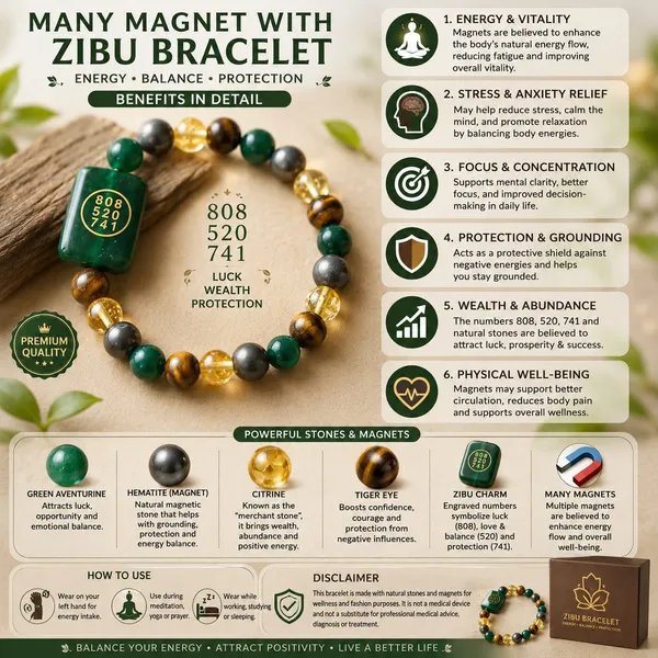 Many_Magnet_With_Zibu_Bracelet_pack_of_1