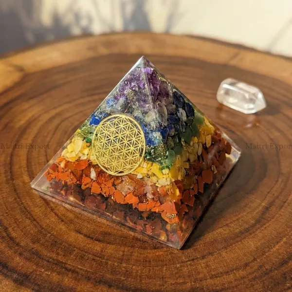 Multicolour_Chakra_Orgone_Pyramid_With_Flower_Of_Life_Symbol_Set_Of_1