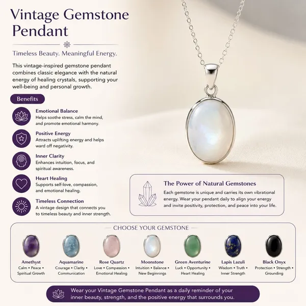 Multicolour_Vintage_Gemstone_Pendant_And_Earring_Jewelry_Set_Pack_Of_1