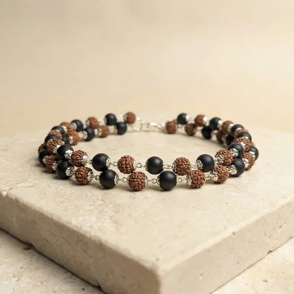 KARUNGALI_MALA_ORIGINAL_WITH_RUDRAKSHA_MALA_WITH_METAL_pack_of_1