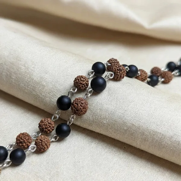 KARUNGALI_MALA_ORIGINAL_WITH_RUDRAKSHA_MALA_WITH_METAL_pack_of_1