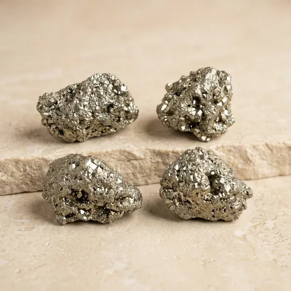 NATURAL_PYRITE_RAW__Material_Pack_Of_4