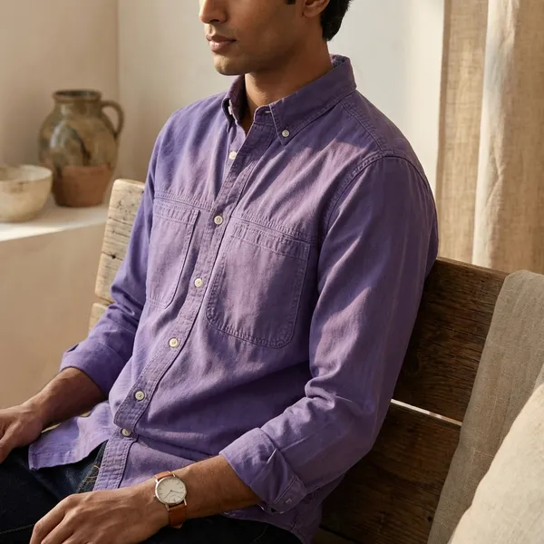Men's_Purple_Denim_Full_Sleeve_Casual_Shirt