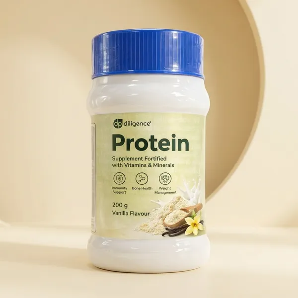 Diligence_Protein_Powder,_Vanilla_Flavour_200G