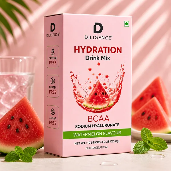 Diligence_Hydration_Drink_Mix_Watermelon_Flavour_With_BCAA_Sodium_Hyluronate