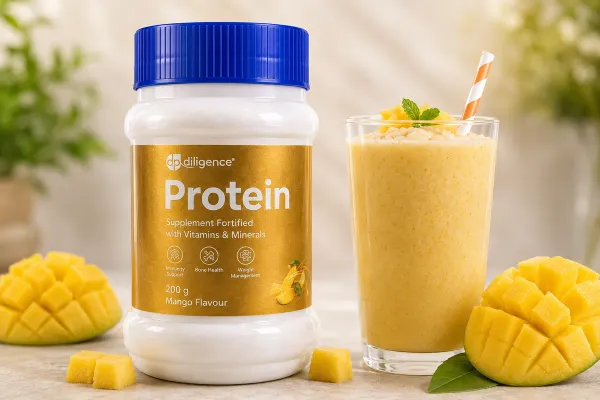 Diligence_Protein_Powder_Mango_Flavor_200G_(PACK_OF_2)
