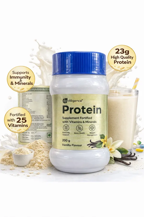 Diligence_Protein_Powder,_Vanilla_Flavour_200G