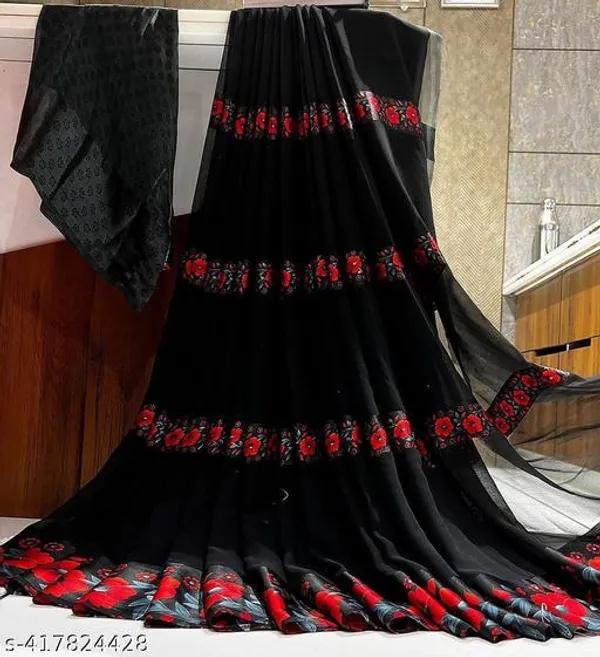 Taladara's_New__Satin_Patta_Printed_Saree