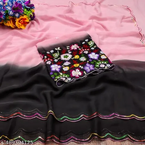 Black_And_Pink_Taladara_Georgette_60_Garam_Premium_Saree_For_Women