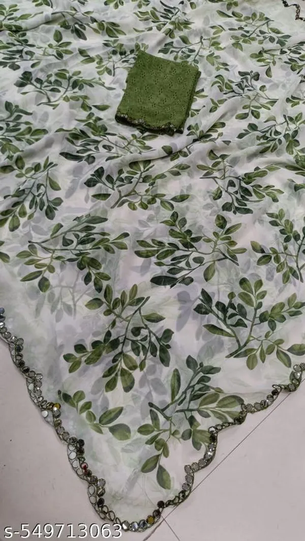 Taladara's_New__Georgette_Printed_Premium_Saree_Mirar_Lace_Border_For_Women