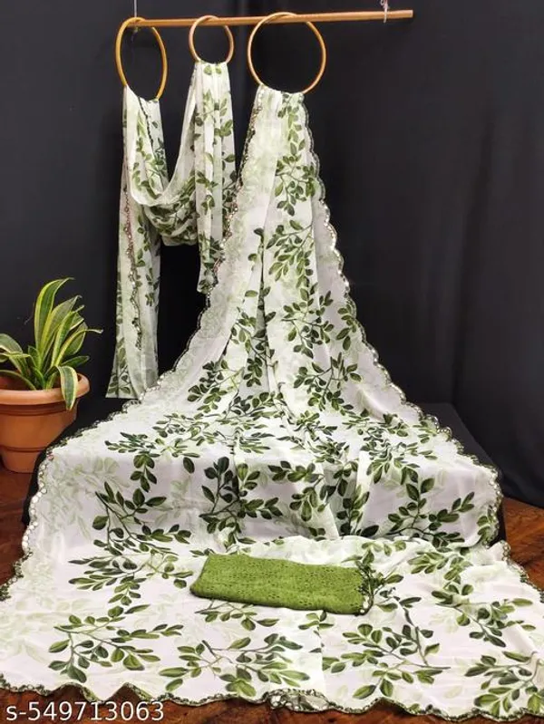 Taladara's_New__Georgette_Printed_Premium_Saree_Mirar_Lace_Border_For_Women