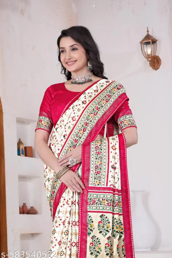 White_And_Pink_Fancy_Pashmina_Digital_Premium_Saree_For_Women