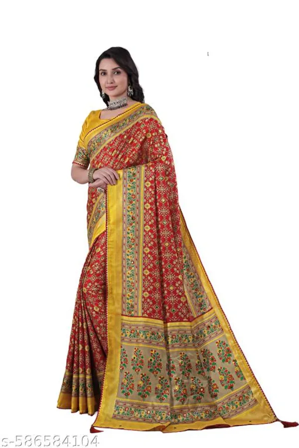 Yellow_Fancy_Pashmina_Premium_Saree_For_Women