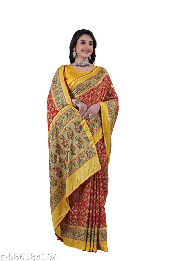 Yellow_Fancy_Pashmina_Premium_Saree_For_Women