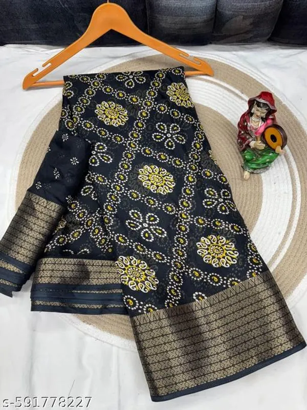 Black_Fancy_Dola_Silk_Premium_Saree_For_Women