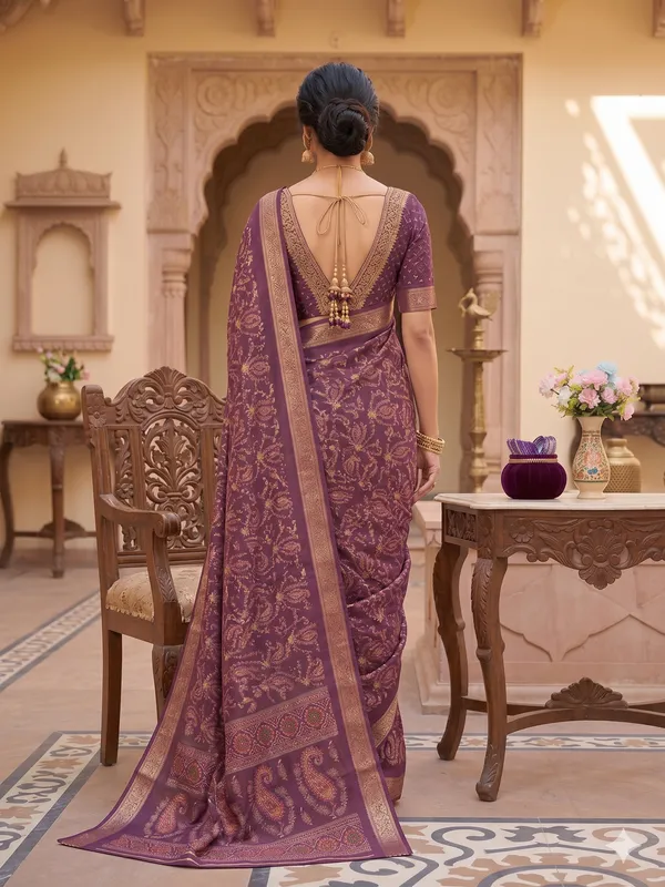 Taladara's_New_Dola_Silk_Printed_Saree_With_Unstiched_Blouse