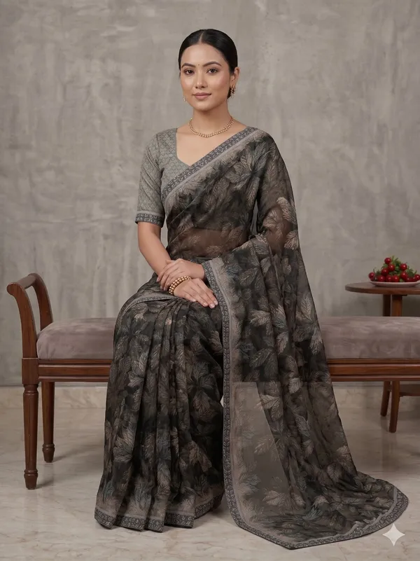 Taladara's_New_Fancy_Georgette_Printed_Saree_WIth_Digital_Lace