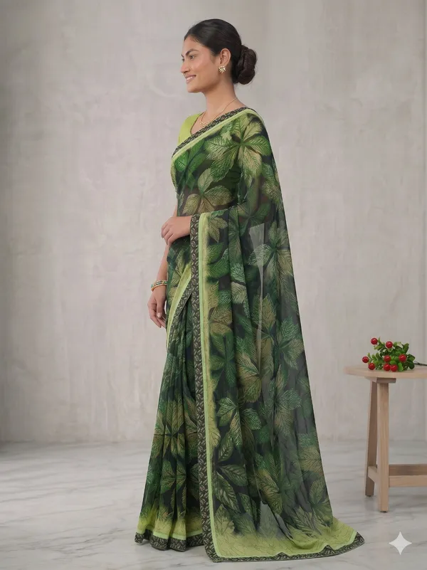 Taladara's_New_Fancy_Georgette_Printed_Saree_WIth_Digital_Lace