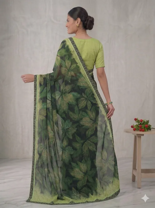 Taladara's_New_Fancy_Georgette_Printed_Saree_WIth_Digital_Lace
