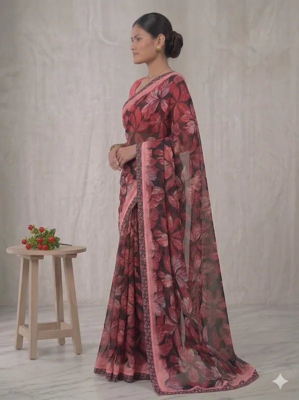Taladara's_New_Fancy_Georgette_Printed_Saree_WIth_Digital_Lace