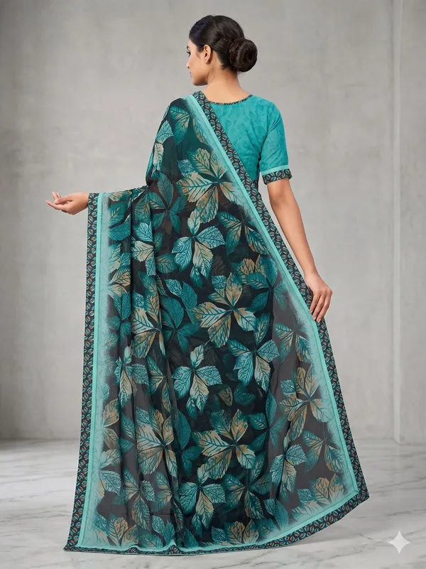Taladara's_New_Fancy_Georgette_Printed_Saree_WIth_Digital_Lace