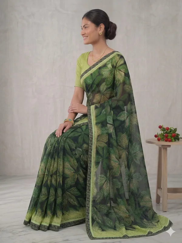 Taladara's_New_Fancy_Georgette_Printed_Saree_WIth_Digital_Lace
