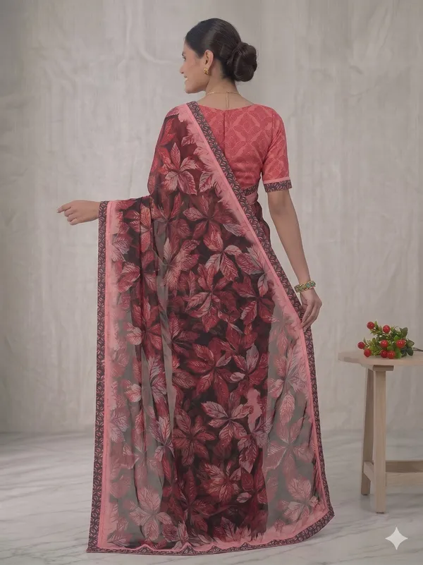 Taladara's_New_Fancy_Georgette_Printed_Saree_WIth_Digital_Lace