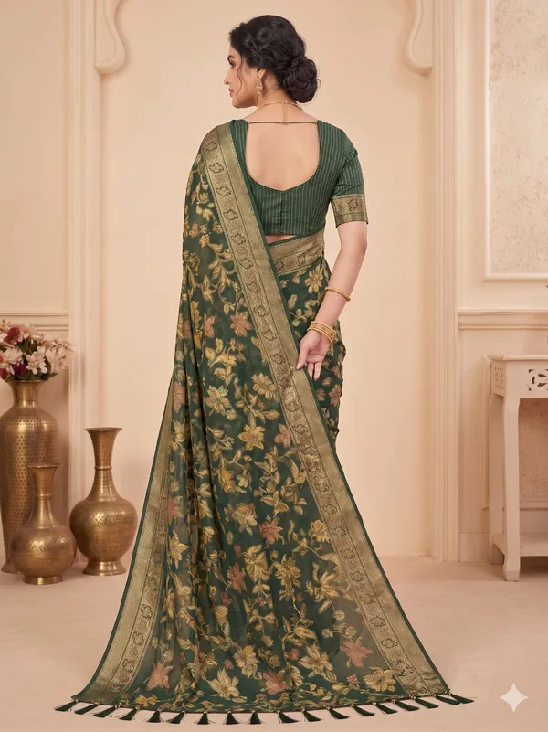 Taladara's_New_Fancy_Heavy_Brasso_Printed_Saree_With_Jalar_Lace