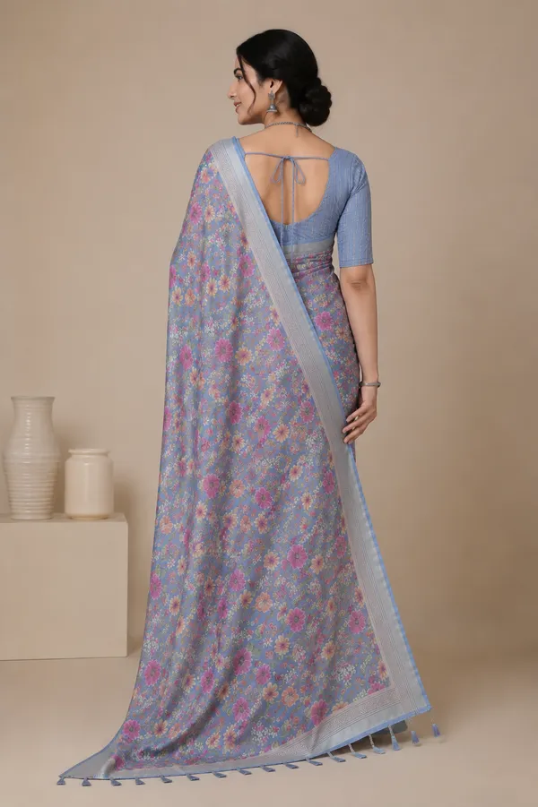 Taladara's_New_Fancy_Light_Brasso_Heavy_Saree_With_Jalar_Lace_