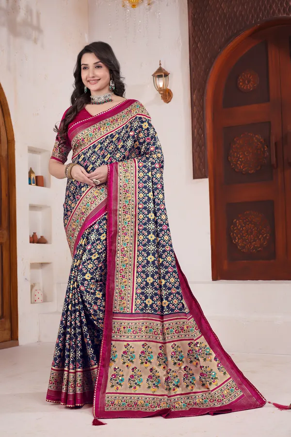 Taladara's_New_Fancy_Pashmina_Patola_Premium_Saree_For_Women