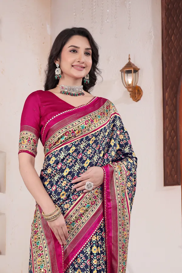 Taladara's_New_Fancy_Pashmina_Patola_Premium_Saree_For_Women