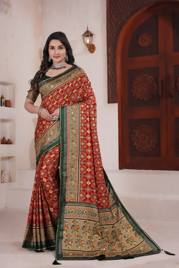 Taladara's_New_Fancy_Pashmina_Patola_Premium_Saree_For_Women