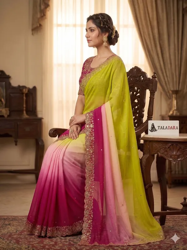 Taladara's_New_Fancy_Star_Georgette_Embroidered_Saree