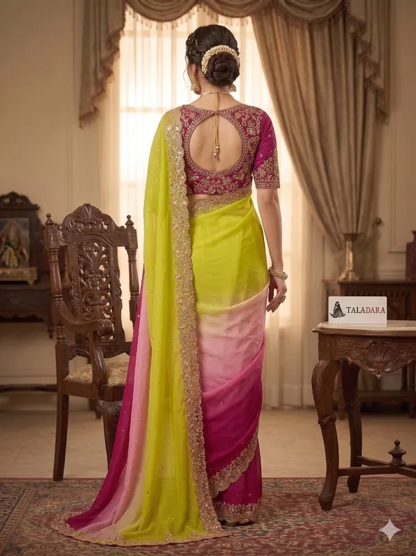 Taladara's_New_Fancy_Star_Georgette_Embroidered_Saree