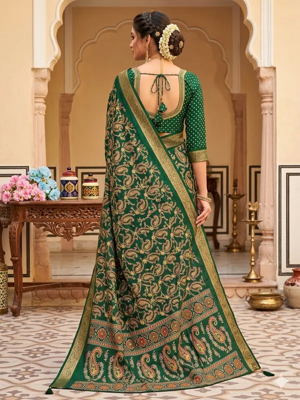 Taladara's_New_Dola_Silk_Printed_Saree_With_Unstiched_Blouse