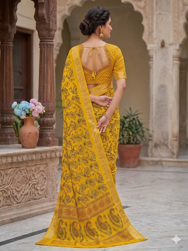 Taladara's_New_Dola_Silk_Printed_Saree_With_Unstiched_Blouse
