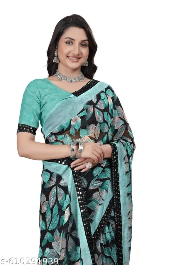 Taladara's_New___Georgette_Printed_Premium_Saree_Lace_Border_For_Women