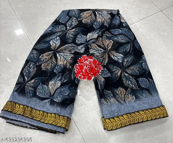 Black_Georgette_Printed_Premium_Saree_With_Lace_For_Women