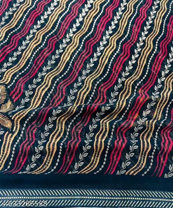 Taladara's_New_Georgette_Printed_Premium_Saree_With_Lace_For_Women