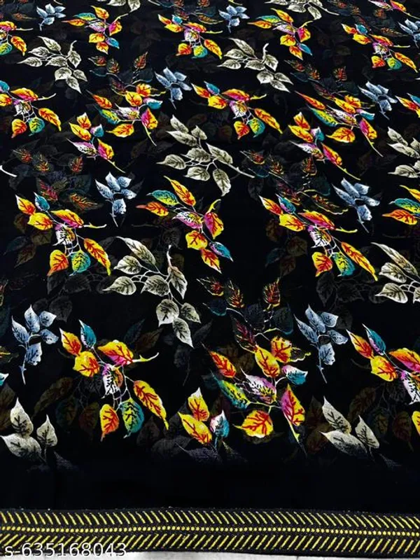 Black_Printed_Georgette_Premium_Saree_With_Lace_For_Women