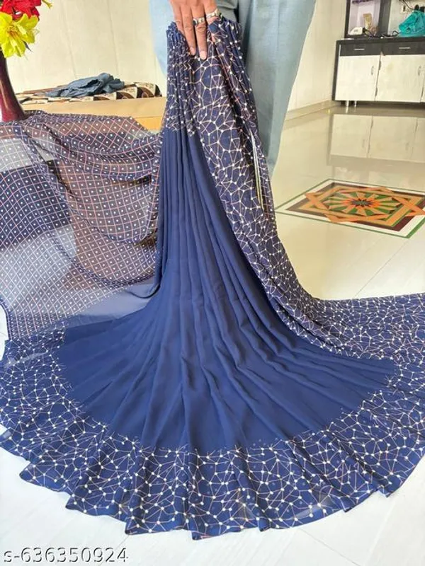 Taladara's_New_Georgette_Printed_Saree_For_Women