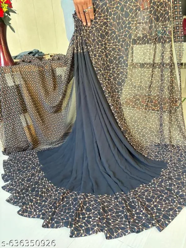 Taladara's_New_Georgette_Printed_Saree_For_Women