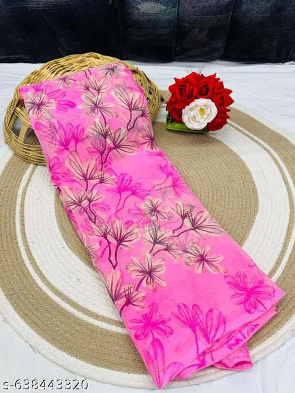 Pink_Printed_Georgette_Premium_Saree_For_Women