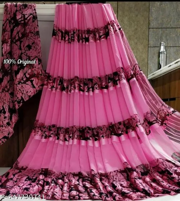 Pink_Printed_Satin_Premium_Saree_For_Women