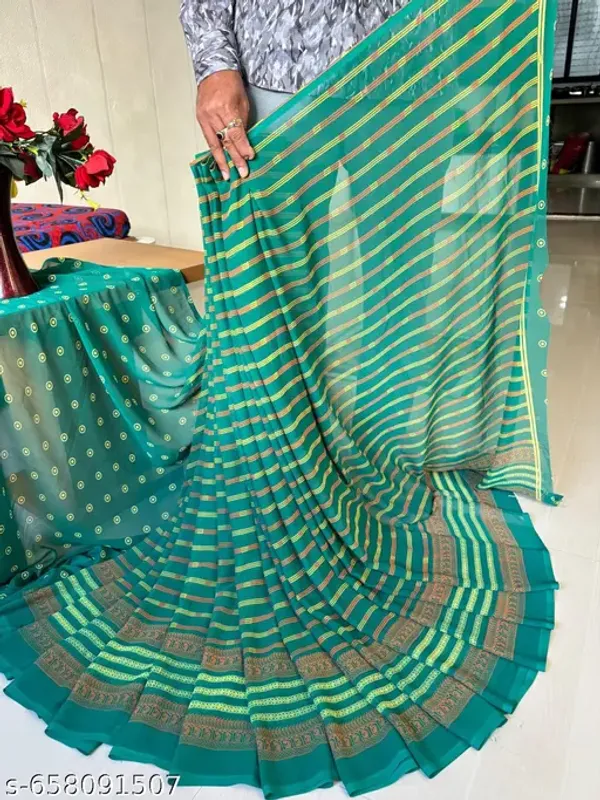 Taladara's_New_Georgette_Printed_Saree_For_Women